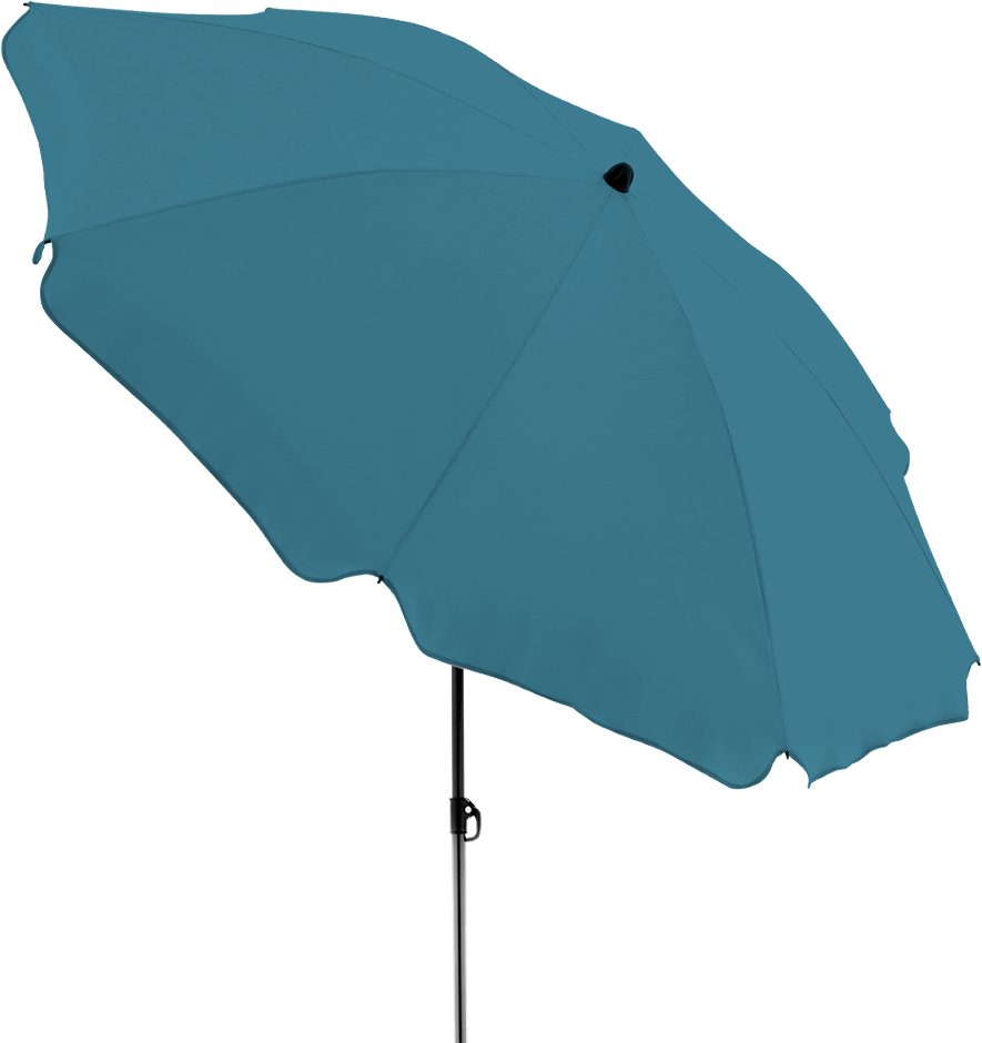 SIMPEX Sonnenschirm 180cm Blau gestreift