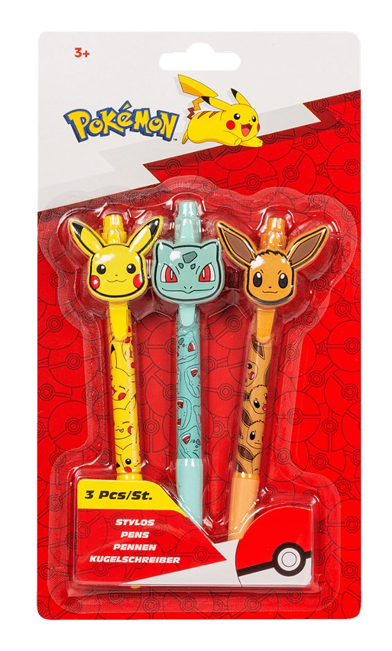 Pokémon Kugelschreiber 3er Set