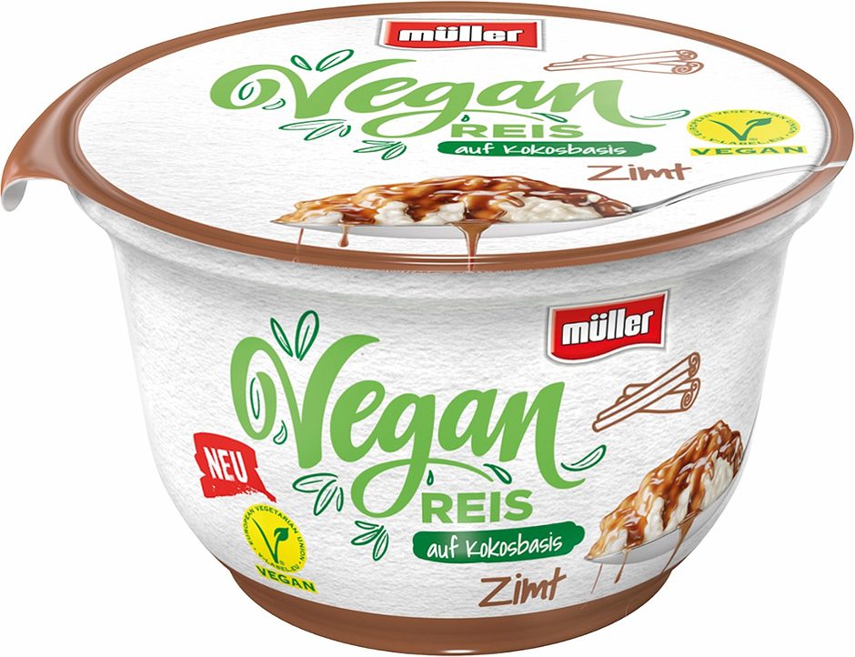 Müller veganer Reis auf Kokosbasis Zimt 180 G
