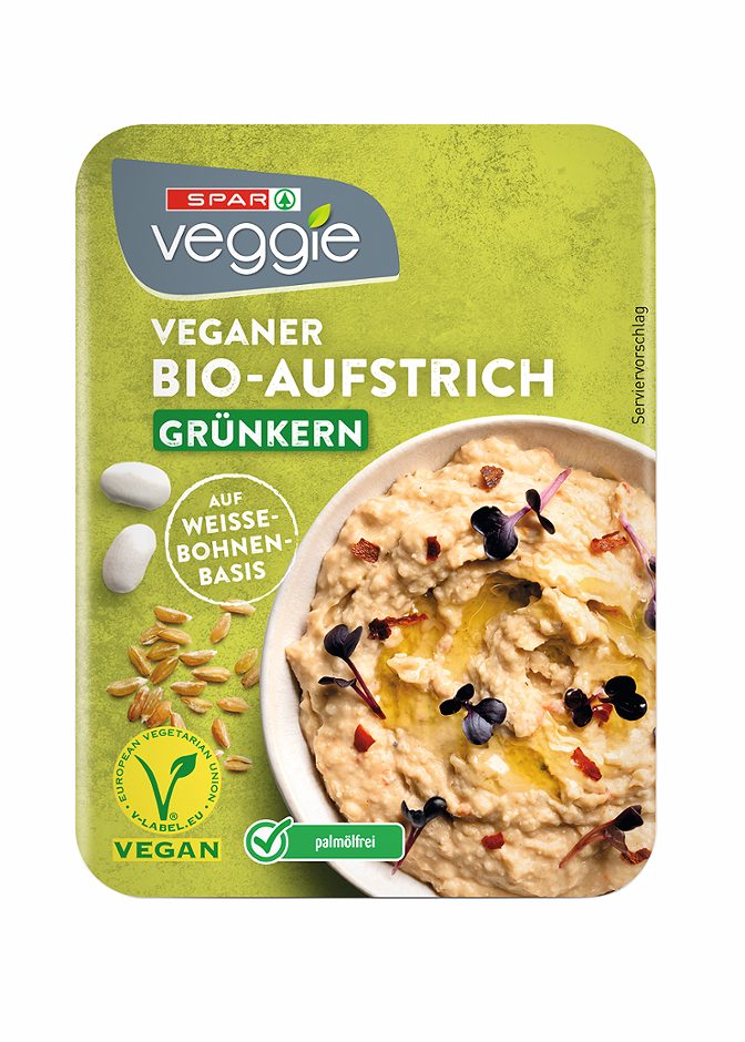 SPAR Veggie veganer Bio-Aufstrich Grünkern 125 G