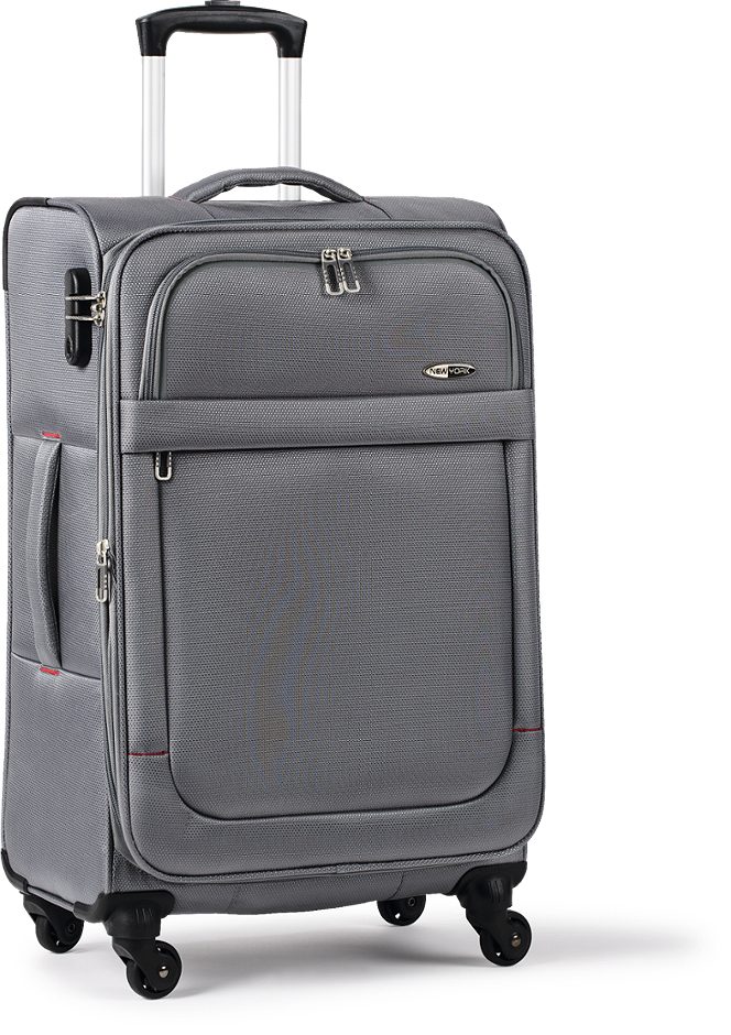 NEW YORK Professional Koffer Softschale Grau 77cm