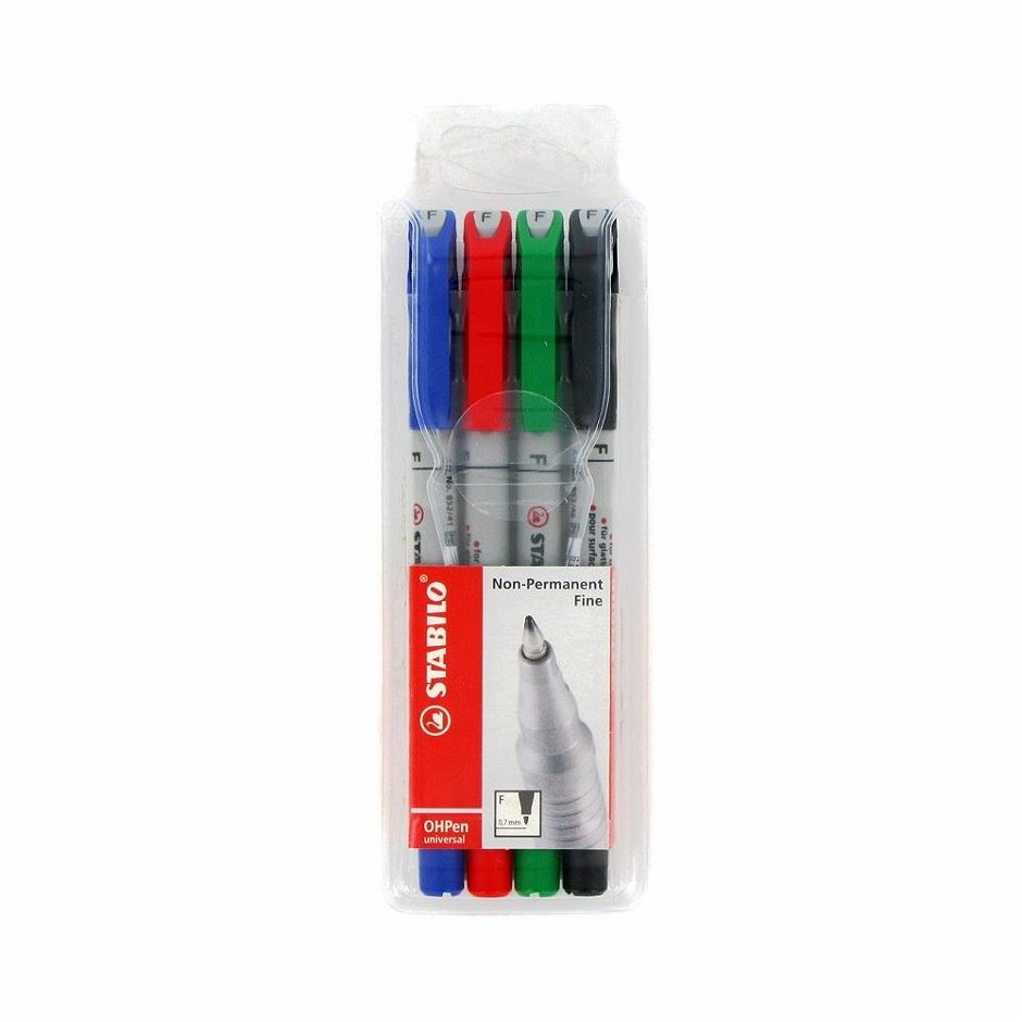 STABILO Folienstifte non-permanent 4 Stück