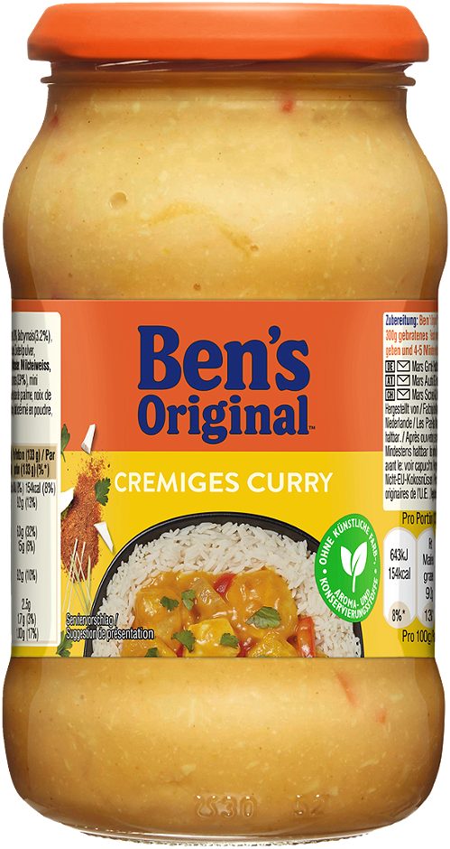 BEN’s ORIGINAL Sauce Cremiges Curry 400 G