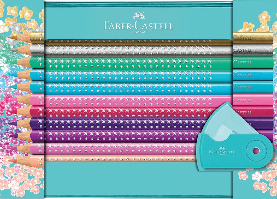 Faber Castell Buntstifte Sparkle, mit Spitzer 20 Farben