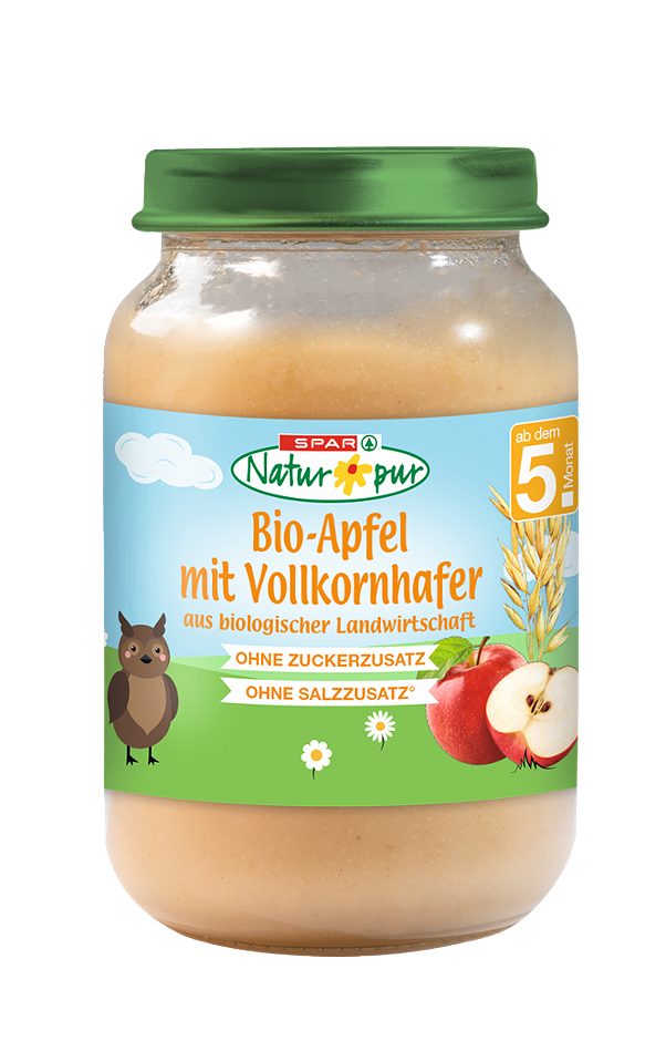 SPAR Natur*pur Bio-Apfel mit Vollkornhafer 190 G