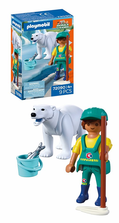 Playmobil Zoo: Eisbär und Pfleger 72090