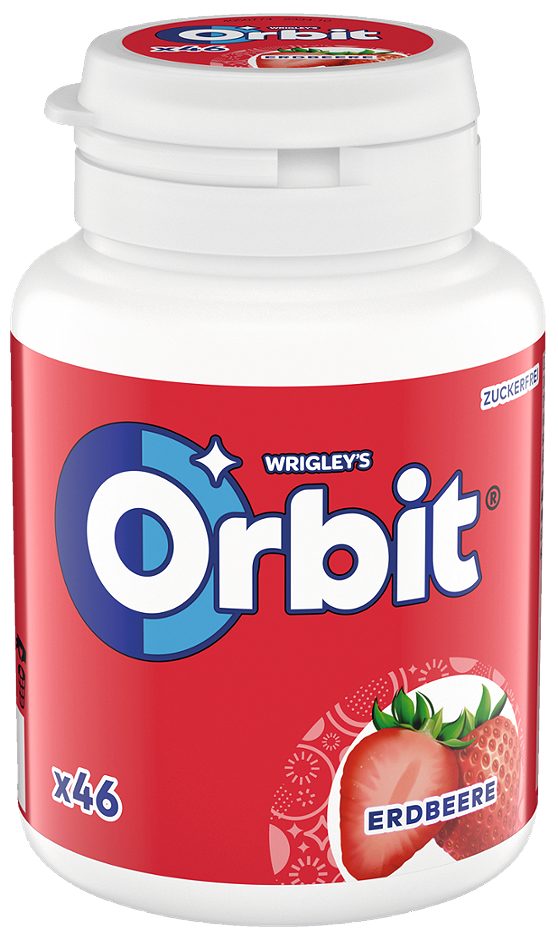 Wrigley Orbit Bottle Erdbeere 46 Stück 64 G