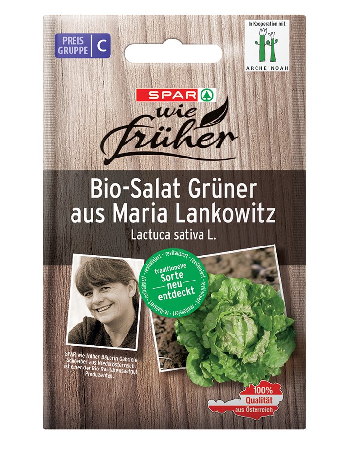 SPAR wie früher Saatgut Bio-Salat Grüner aus Maria Lankowitz