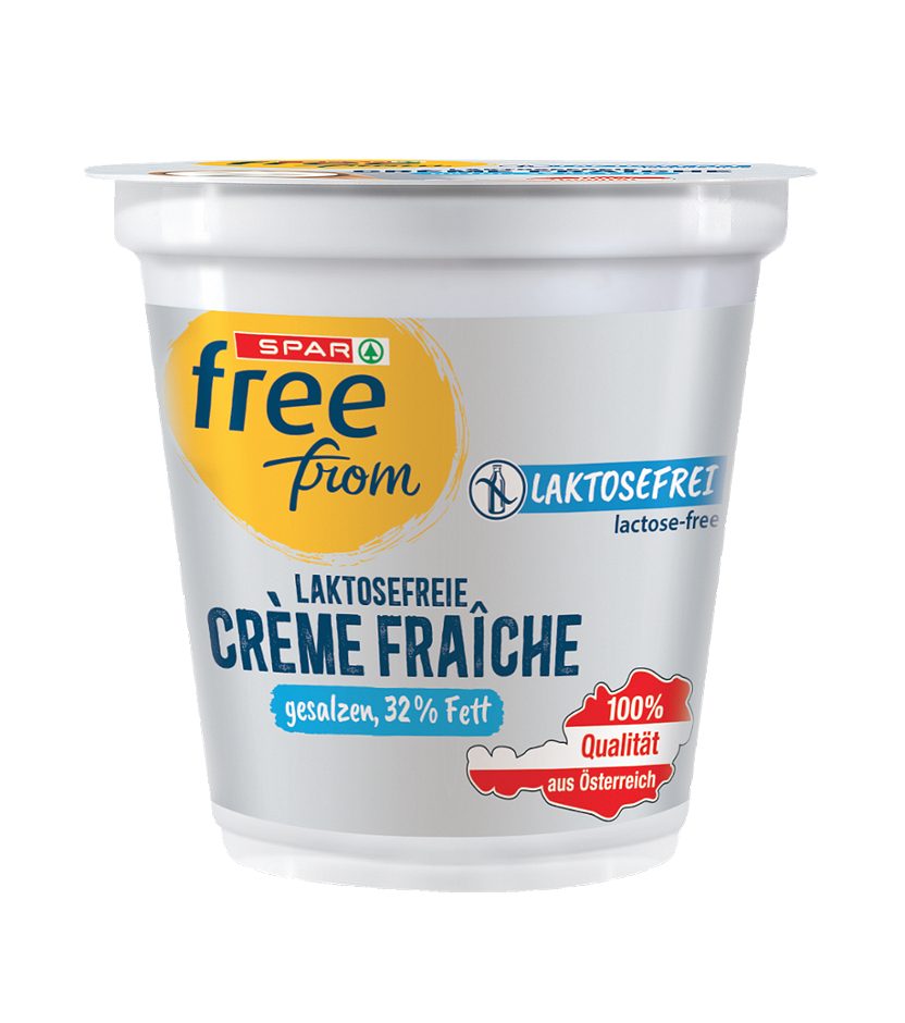 SPAR free from Crème fraîche Natur, 32% Fett laktosefrei 125 G