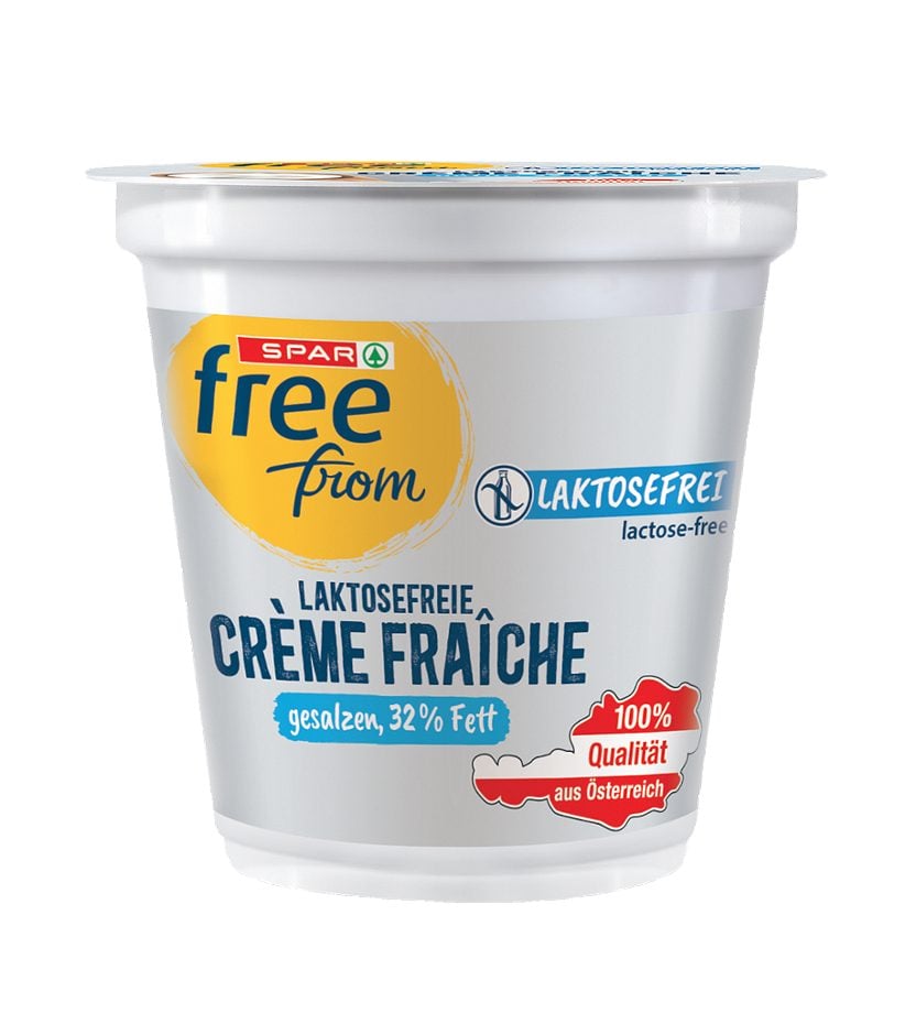 SPAR free from Crème fraîche Natur, 32% Fett laktosefrei 125 G