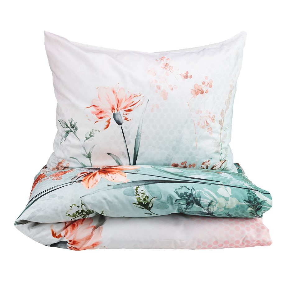 Le Chateau Bettwäsche mint coral 140x200cm mint-coral Digitaldruck