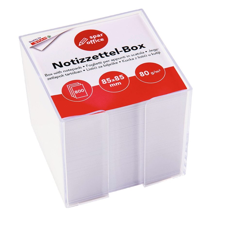 SPAR office Zettelbox 800 Blatt, weiß