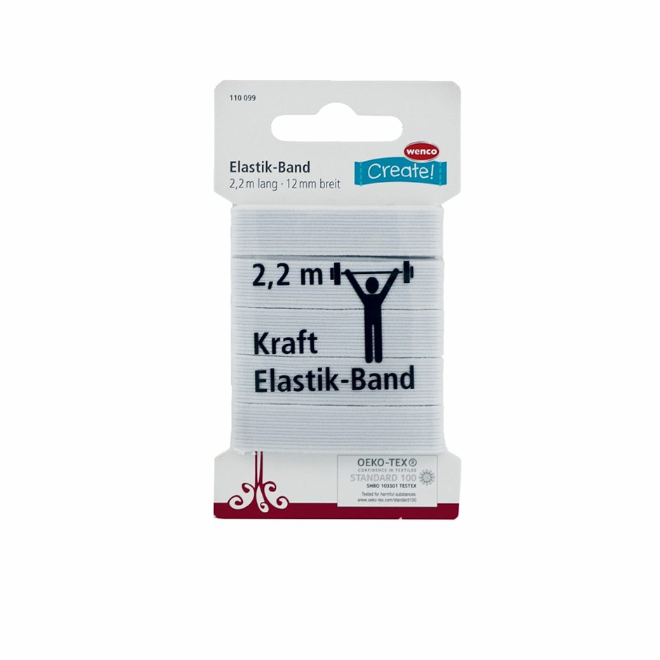 Wenco Gummilitze Weiß 12mm Breit 2,2m Länge