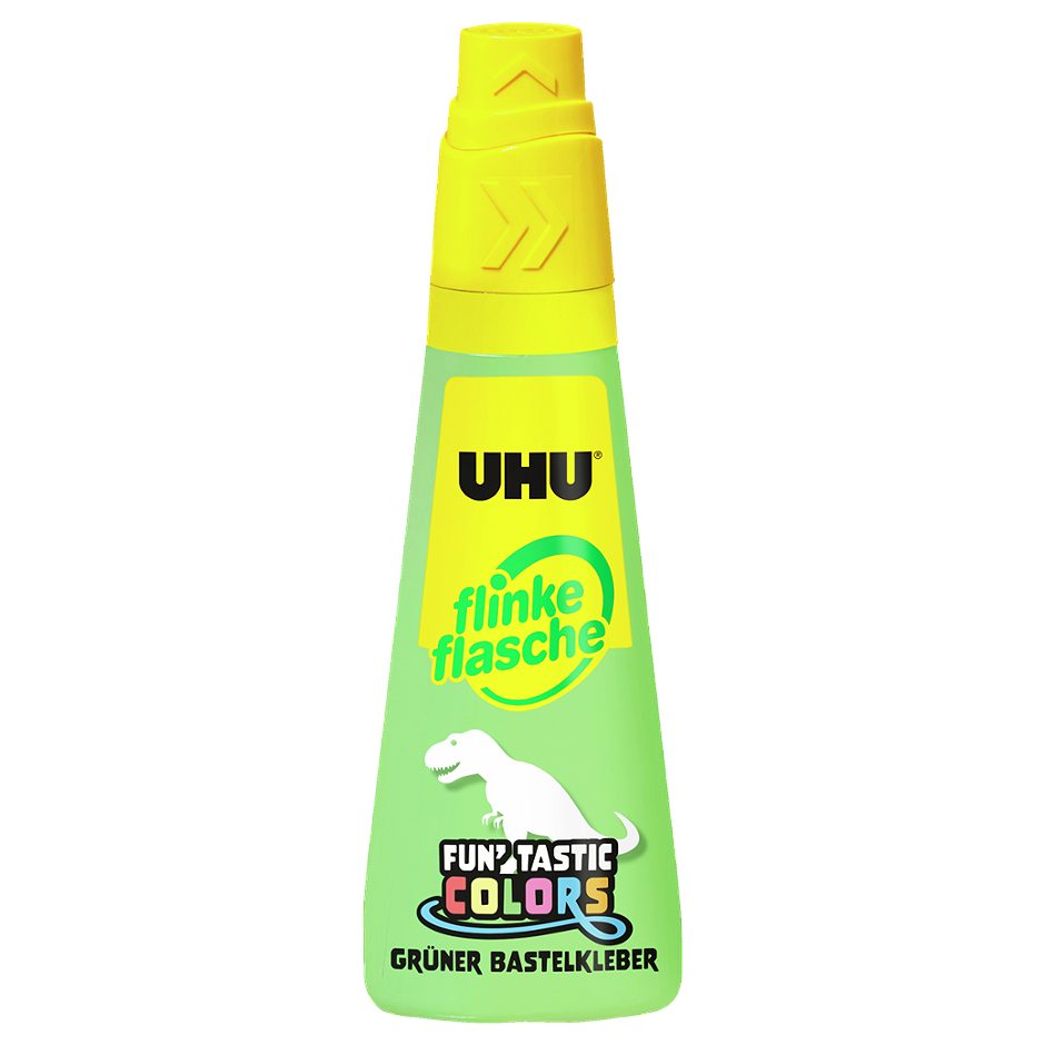 UHU Bastelkleber grün Flinke Flasche 104g