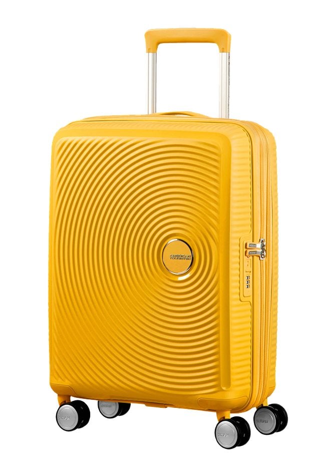 American Tourister Soundbox Koffer Hartschale Golden Yellow 55cm