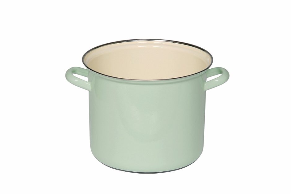 Riess Topf Emaille Grün 22  cm