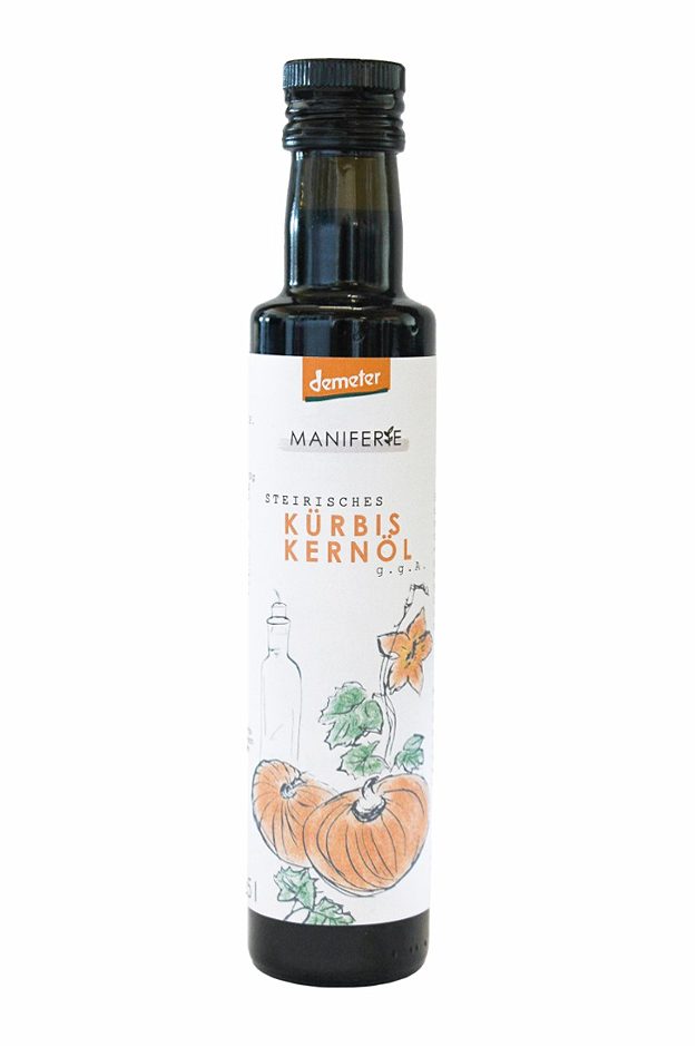 Maniferie Demeter steirisches Kürbiskernöl g.g.A. 250 ML EINWEG ohne Pfand