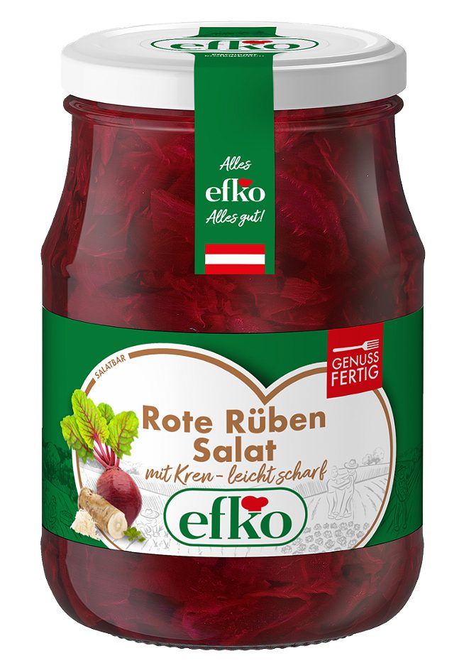 Efko Rote Rüben Salat mit Kren scharf 340 G