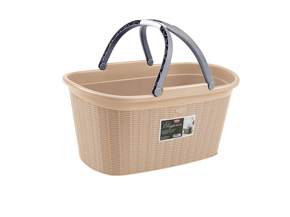 Miraplast Wäschekorb mit Griff Beige