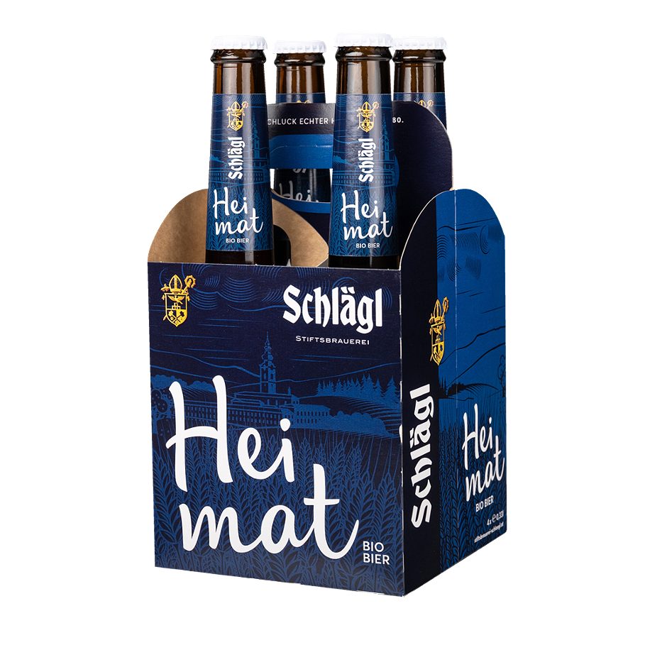 Schlägl Heimat Bio Bier 4x0,33l 1.320 ML MEHRWEG