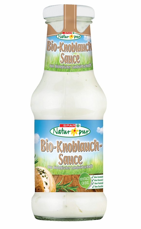 SPAR Natur*pur Bio-Knoblauch-Sauce 250 ML