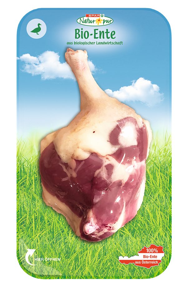 SPAR Natur*pur Bio-Entenkeulen Entenkeule 1 KG