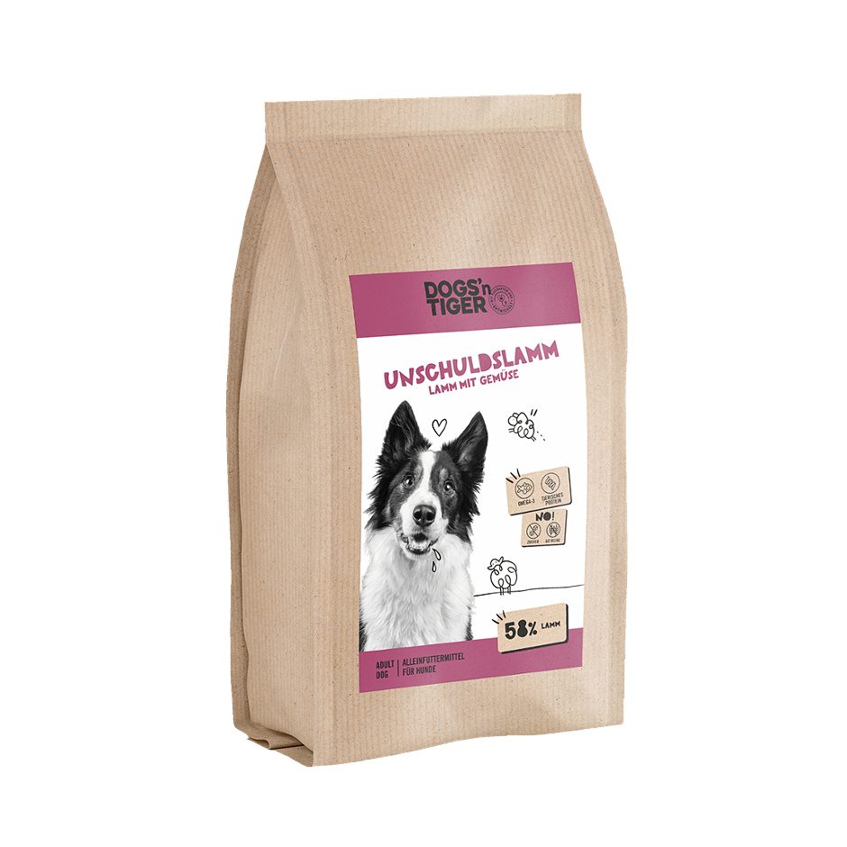 Dogs’n Tiger Hundenahrung Lamm mit Gemüse 2 KG