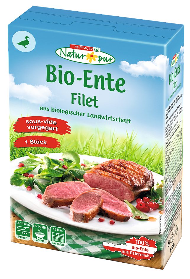 SPAR Natur*pur Bio-Ente Filet 1 Stück 240 G
