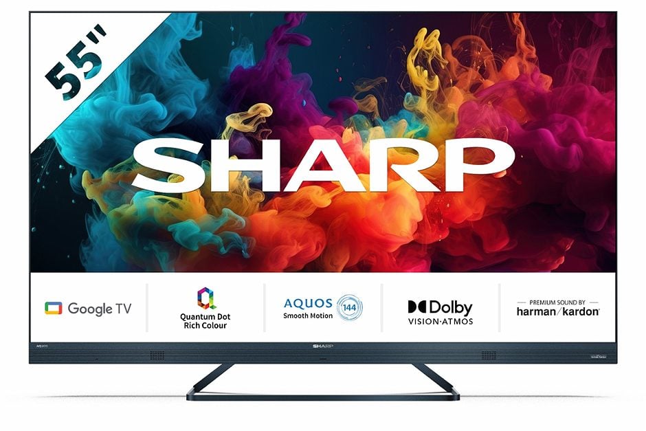 Sharp QUANTUM DOT Google 4k TV 55 FQ5EG 144Hz