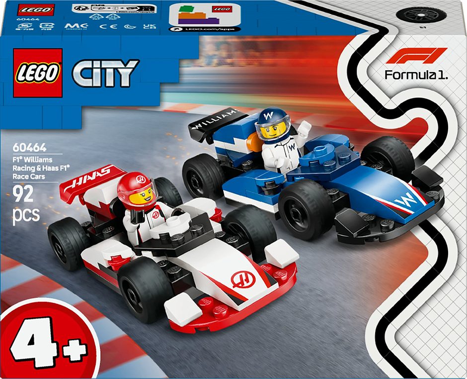 LEGO City F1 Williams Racing und Haas F1 60464