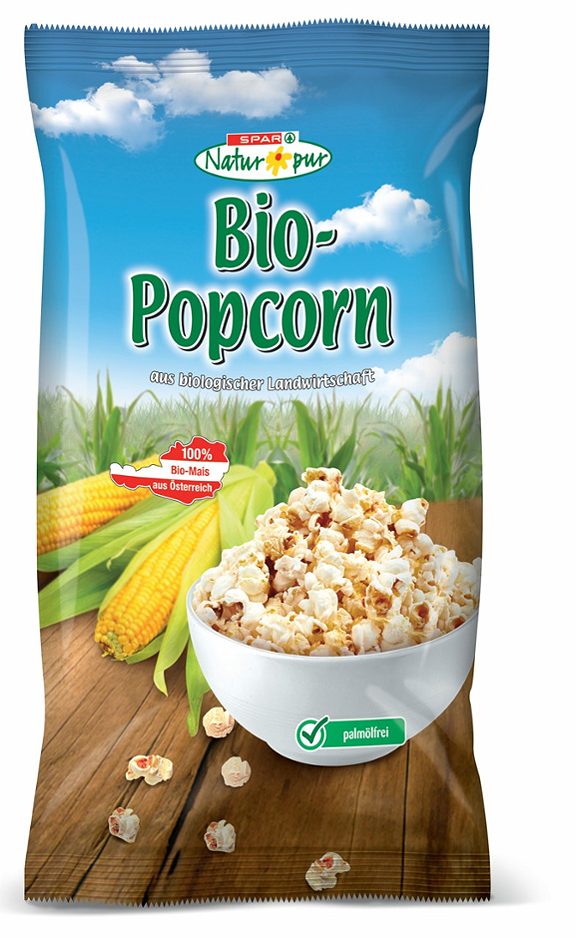 SPAR Natur*pur Bio-Popcorn 80 G