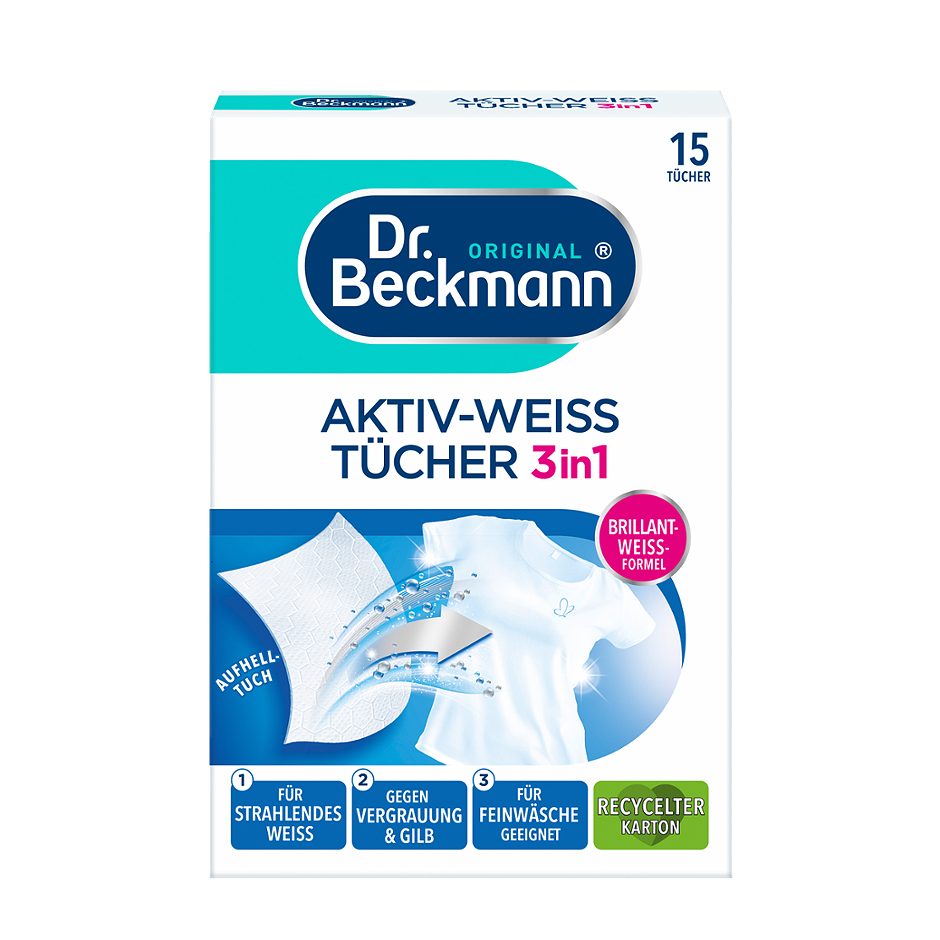 Dr. Beckmann Tücher Aktiv-Weiß 15 Stück