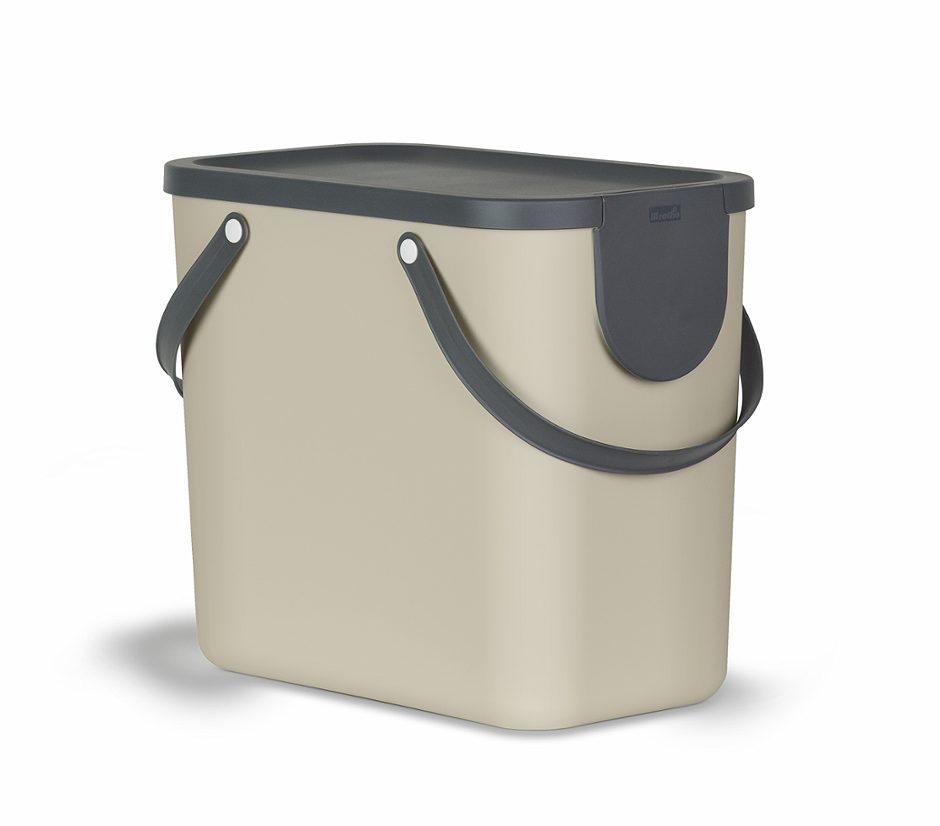 Rotho Recycling Müllsystem ALBULA 25 L cappuccino