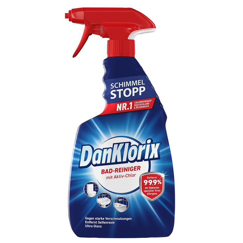 DanKlorix Bad-Reiniger Schimmel Stopp 750ml