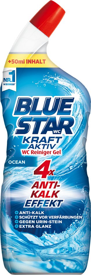 Blue Star Kraft Aktiv WC-Reiniger Gel Ocean 750 ml