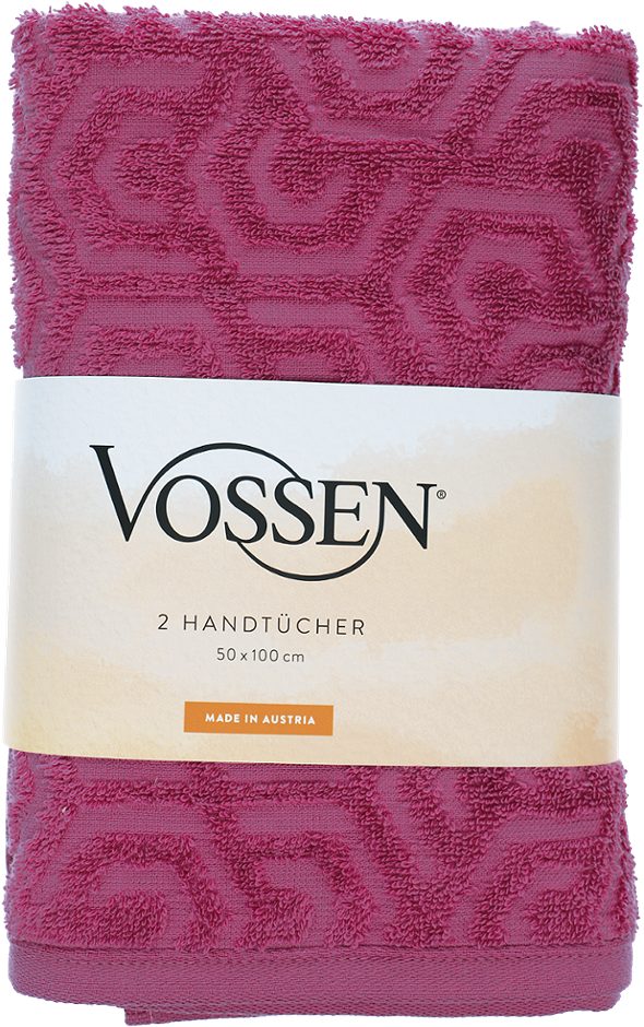 Vossen Handtuch 2er blackberry 50x100cm