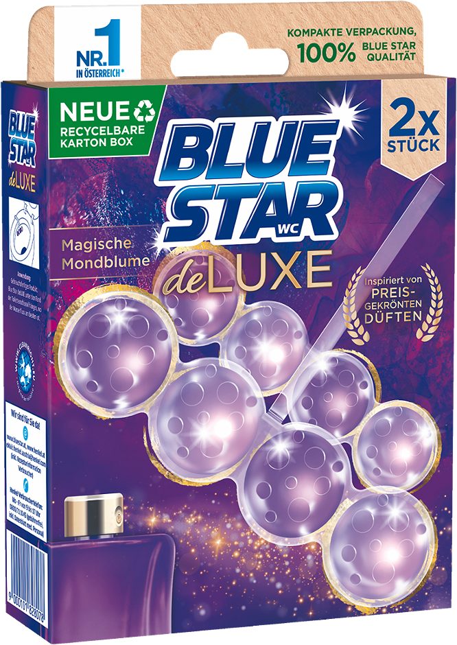 Blue Star de luxe WC-Spüler Magische Mondblume 2 x 50g