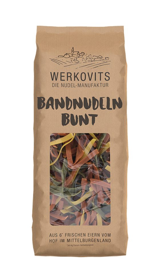 Werkovits Bandnudeln bunt 250 G