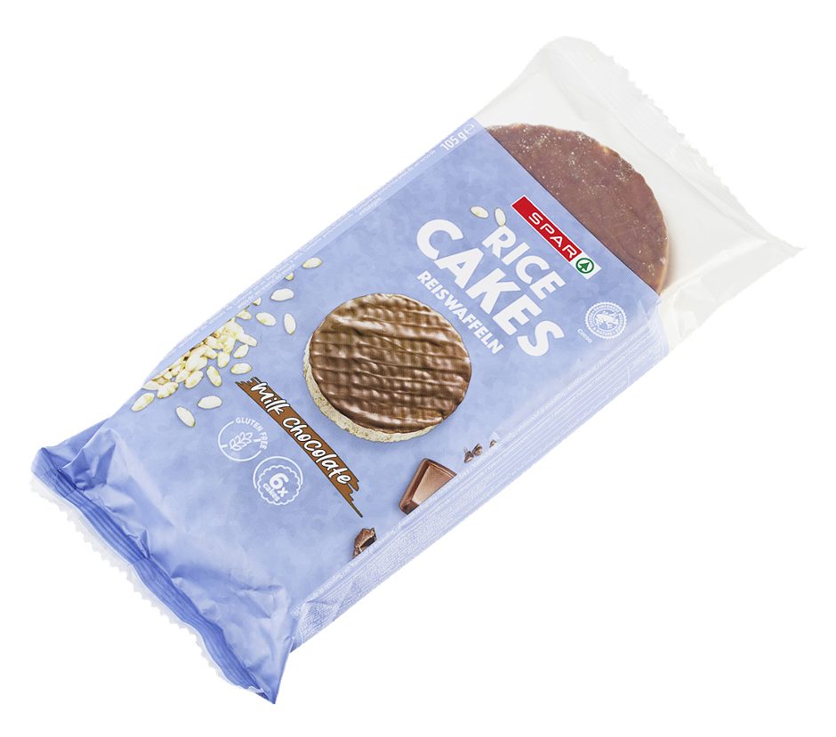 SPAR Reiswaffeln Milchschokolade 6 Stück 105 G