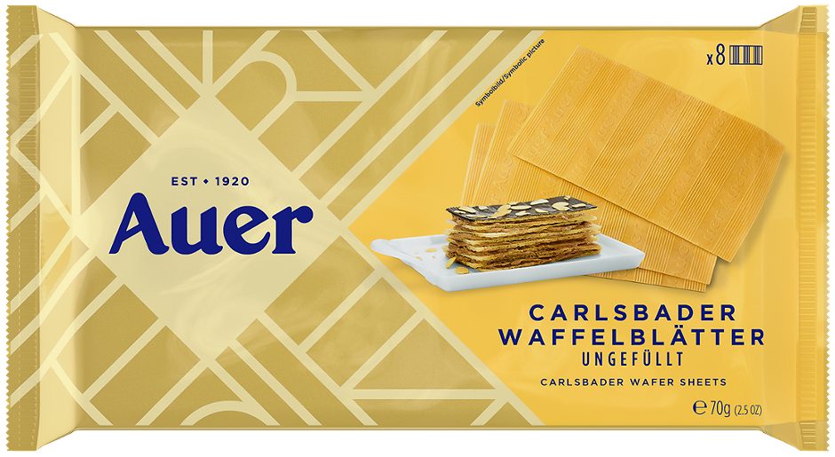 Auer Carlsbader Waffelblätter ungefüllt 8 Stk. 70 G