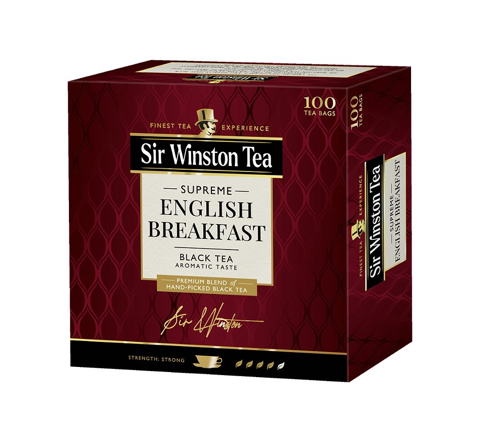Sir Winston Schwarzer Tee English Breakfast 100 Teebeutel