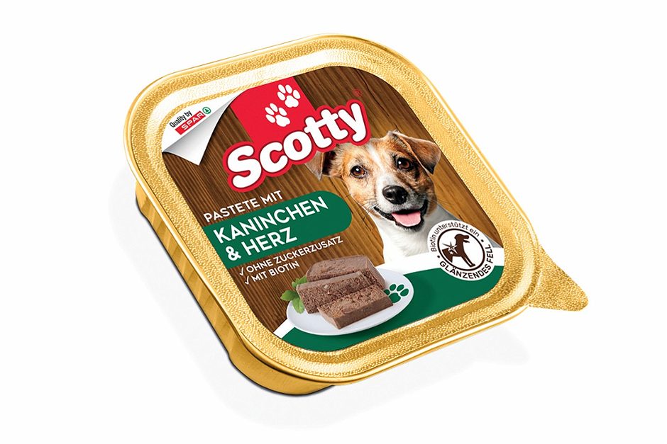 Scotty Hundenahrung Pastete mit Kaninchen und Herz 150 G