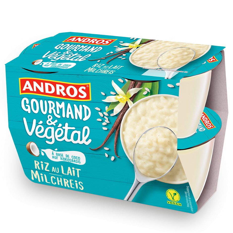 Andros Gourmand & Végétal Kokosmilchreis 4x100g 400 G