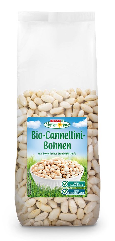 SPAR Natur*pur Bio-Cannellini-Bohnen getrocknet 500 G