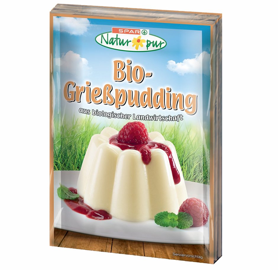SPAR Natur*pur Bio-Grießpudding 3 x 40g 120 G