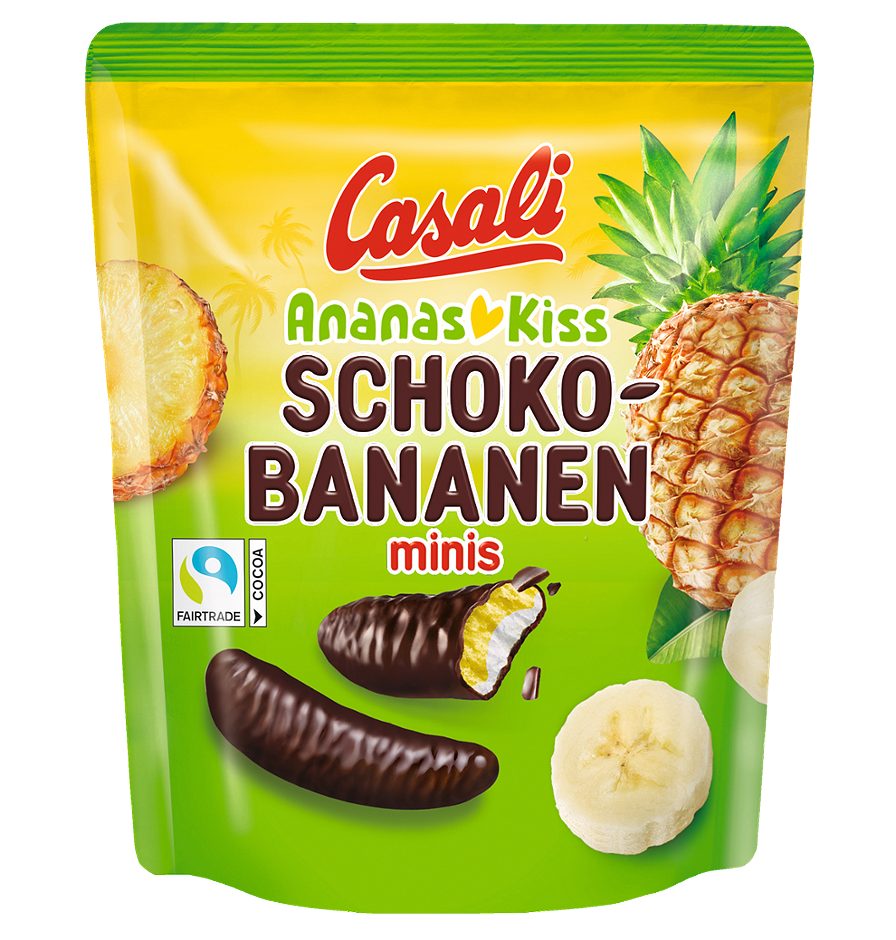 Casali Schoko-Bananen Ananas Minis 110 G