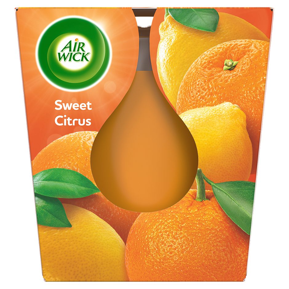 Air Wick Wohlfühl-Duftkerze Sweet Citrus 105g