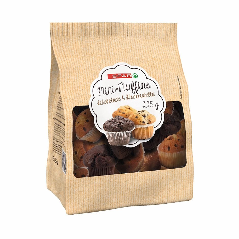 SPAR Mini-Muffins Schokolade & Stracciatella 225 G