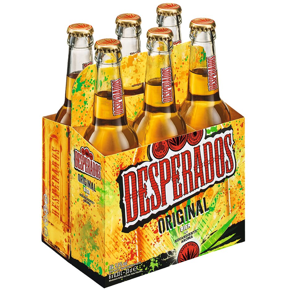 Desperados Original 6x0,33l 1.980 ML EINWEG ohne Pfand