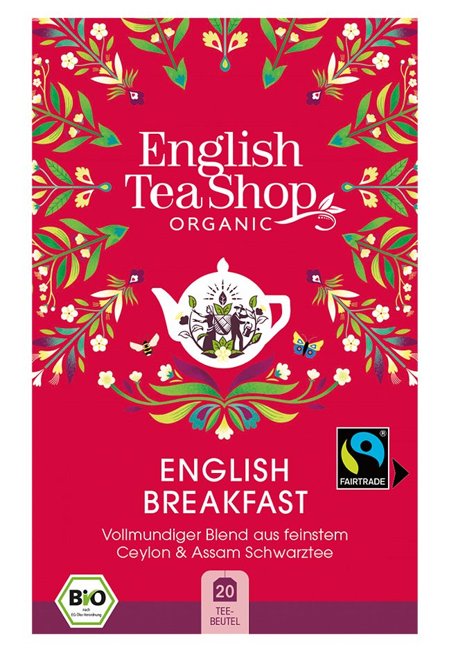 English Tea Shop Bio-Schwarztee English Breakfast 20 Teebeutel